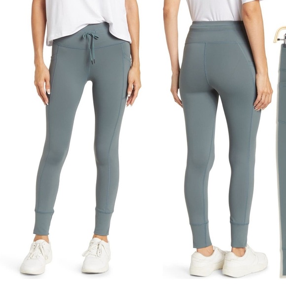 Nordstrom Pants - 90 Degree by Reflex Nordstrom Wonderlink cuffed Ankle Leggings Small sage XS 2